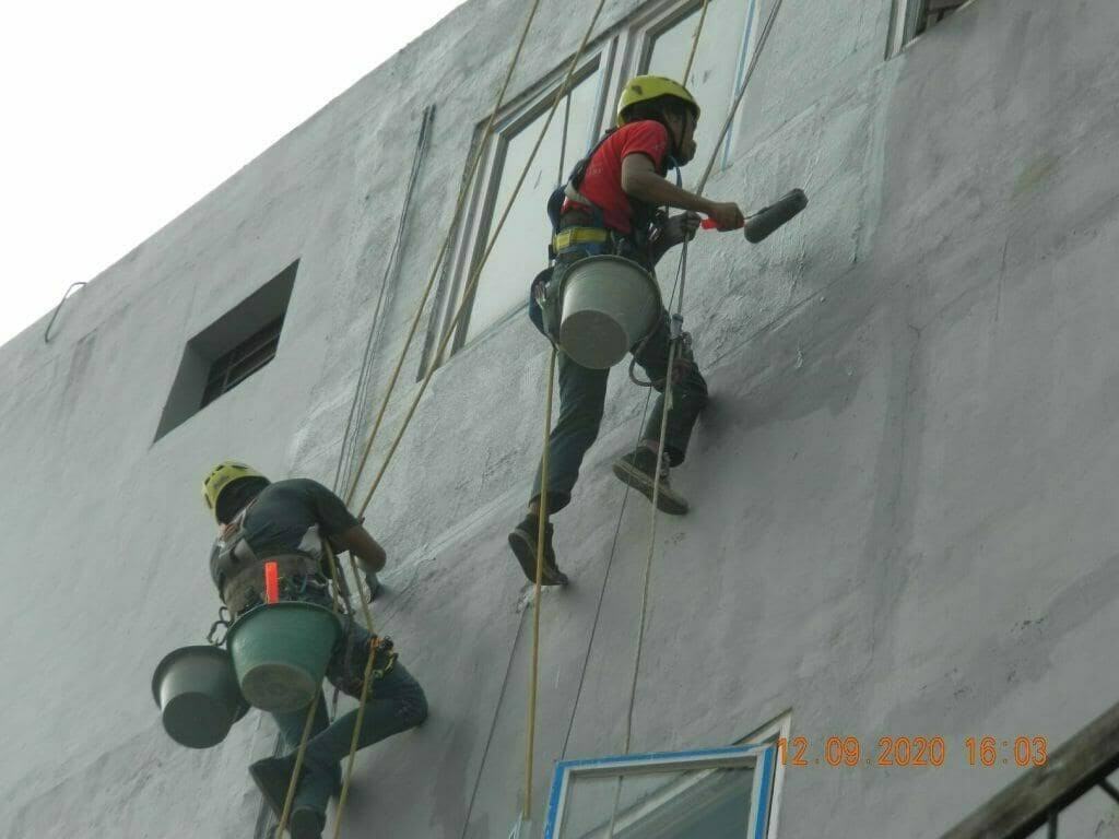 jasa pengecatan ruko hari ke 1